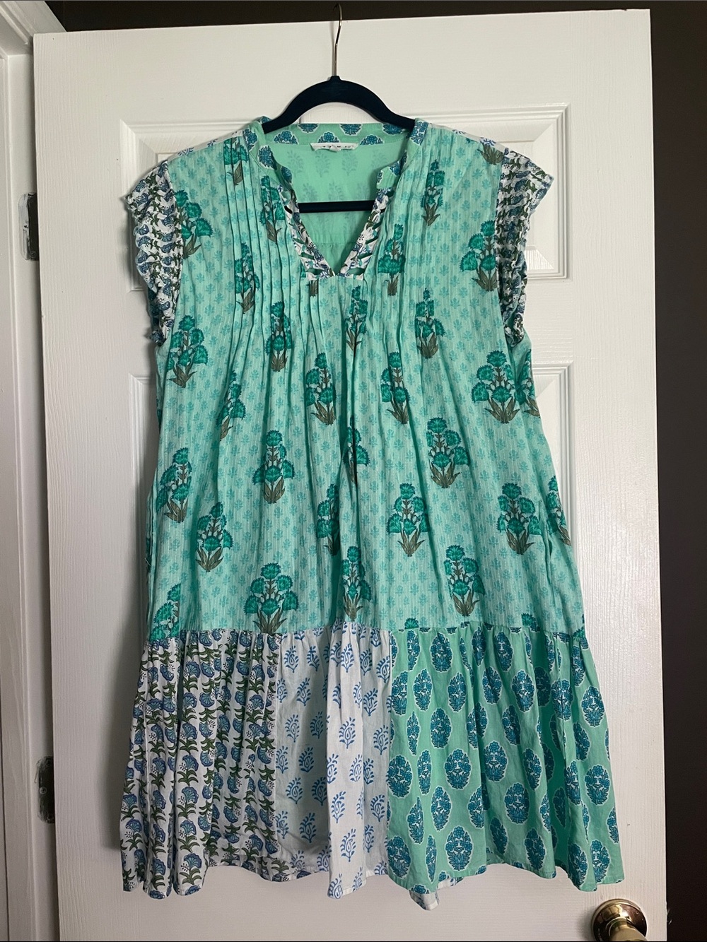 THML printed green summer dress